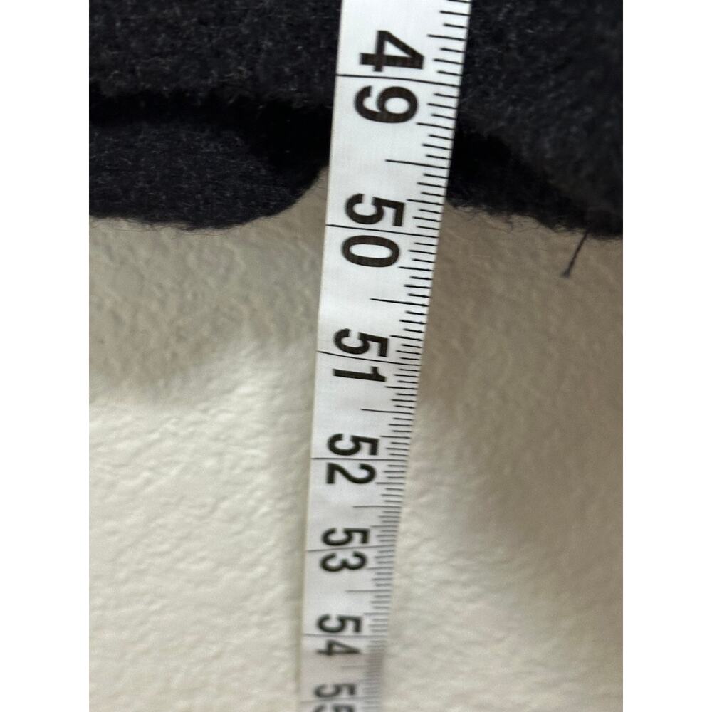 Pendleton Vintage 100% Virgin Wool Long Trench Coat Black Made in USA Size 14 - Picture 9 of 9